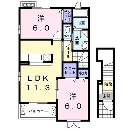 アンソレイユの物件間取画像